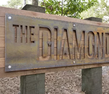 Photo of the diamond studios sign